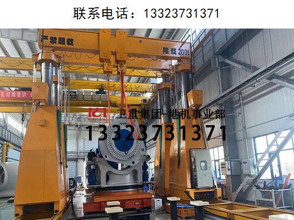 浙江宁波液压龙门吊车间内吊装重型设备的优势